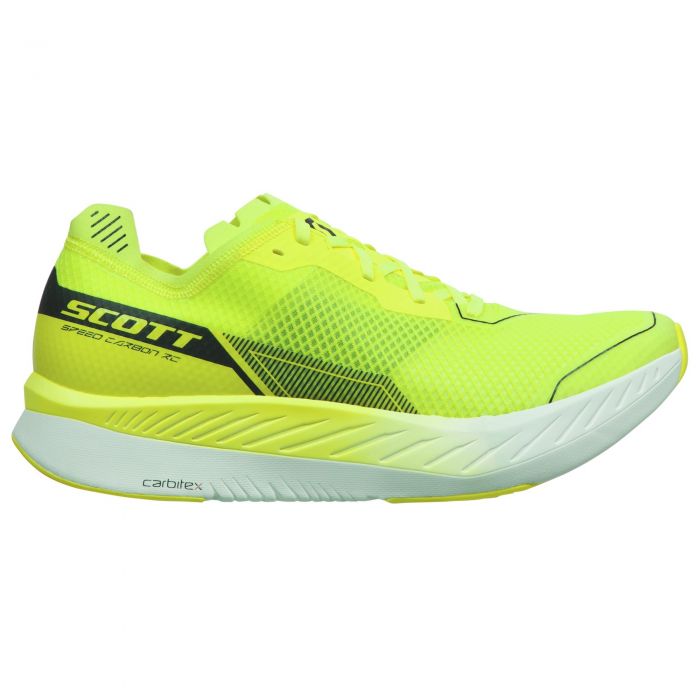 Scott Speed Carbon RC Women's Running Shoes - 4.5, Yellow / White